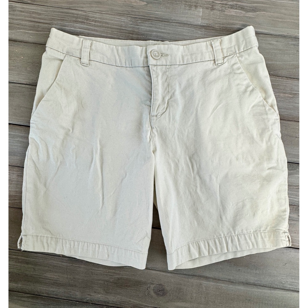Patagonia Organic Cotton Khaki Chino Shorts Size 4 Stretch Hiking Gorpcore